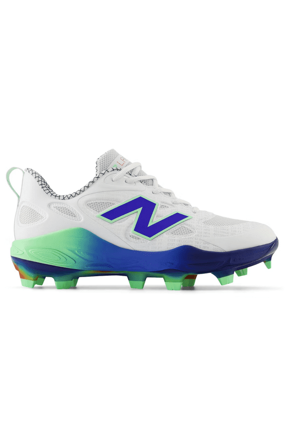 Women's VELOv4 Molded Fastpitch Softball Cleats White/Navy 5.5