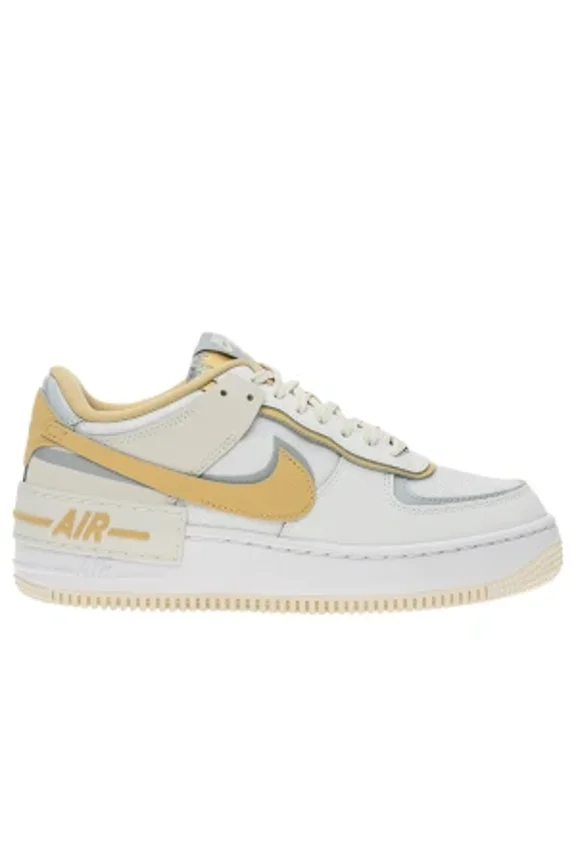 Women's Size 9 - Nike Air Force 1 Low Shadow (DV7449-100) Summit White/Wolf Grey/Pure Platinum/Sesame