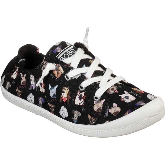 Skechers BOBS Beach Bingo Dapper Party Womens Slip on Shoes, Canvas Sneakers