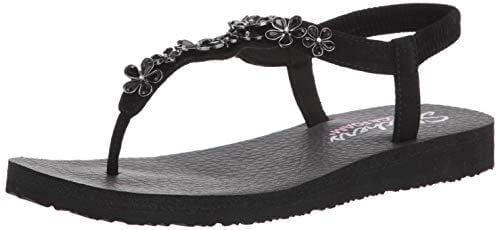 Meditation-Glass Daisy Women's Flip Flops, Casual Thong Style Sandals