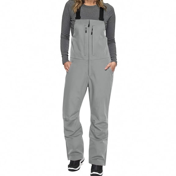 Women's Ski Bibs Snowboard Pants Snow Bib Tight Overalls Outdoor Bibs Ski Pants Waterproof Insulated Ripstop Sport