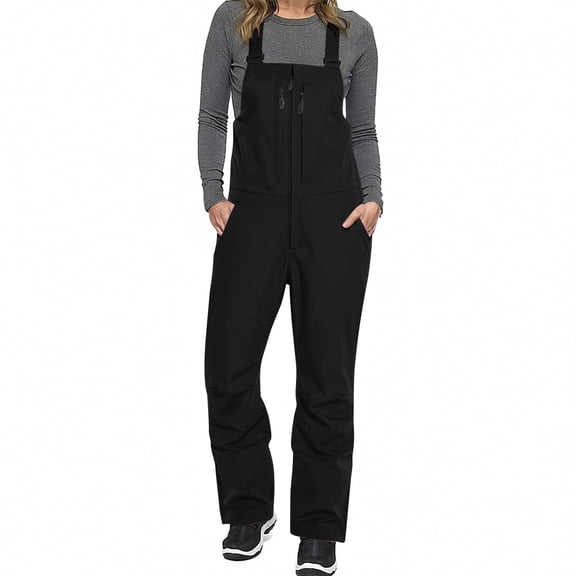 Women's Ski Bibs Snowboard Pants Snow Bib Tight Overalls Outdoor Bibs Ski Pants Waterproof Insulated Ripstop Sport