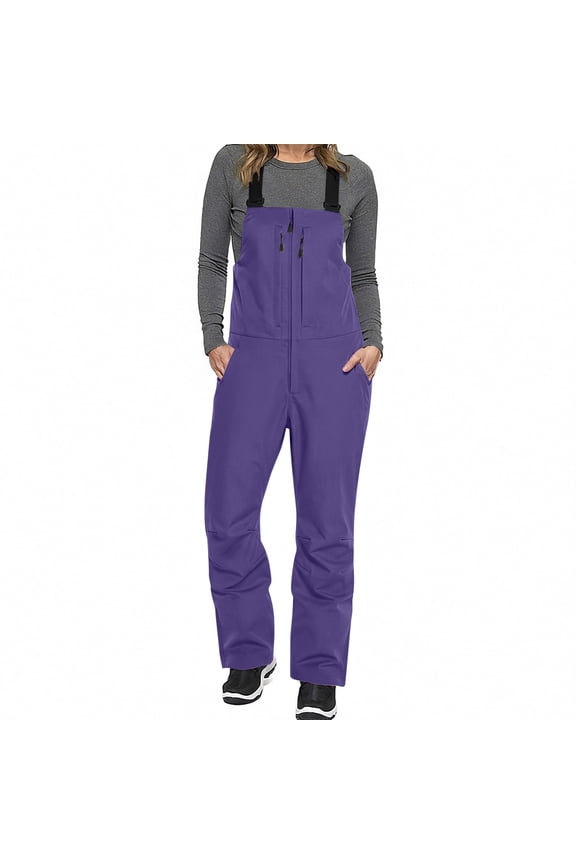 Women's Ski Bibs Snowboard Pants Snow Bib Tight Overalls Outdoor Bibs Ski Pants Waterproof Insulated Ripstop Sport