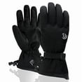 thumbnail image 1 of Women's Ski Gloves, Thermal Insulated Winter Gloves with Fleece Lining, Waterproof Snow Sports Gloves for Skiing Snowboarding. Black, 1 of 3