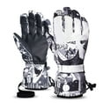 thumbnail image 1 of Women's Ski Gloves, Thermal Insulated Winter Gloves with Fleece Lining, Waterproof Snow Sports Gloves for Skiing Snowboarding. Dark Gray, 1 of 3