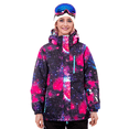 thumbnail image 1 of BGX Women's Ski Jacket Waterproof Winter Snow Coats With Hooded for Skiing Snowboarding Outdoor(Nebula,XL), 1 of 4