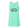 thumbnail image 1 of "Women's Skiing Tank Top, Ski Goggles, Racerback, Soft Bella Canvas, Snow Skiing Shirt, Gift For Her, Skiing Apparel, Snow Goggles, Girls Ski, Mint , SMALL", 1 of 1