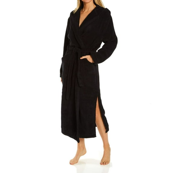 Women's Skin DLT80B Hamam Spa Robe (Black XS)