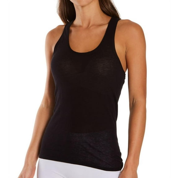 Women's Skin EM01R Organic Pima Jersey Racerback Tank (Black L)