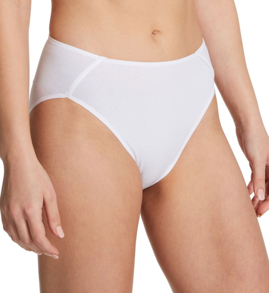 Skin 269148 Women's Organic Cotton Thong Underwear White Size Medium