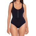 thumbnail image 1 of Women's Skinny Dippers 6540321 Jippa Zip Lock One Piece Swimsuit (Black S), 1 of 6