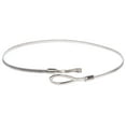 thumbnail image 1 of Women's Skinny Elastic Chain Punk Wedding Belt Piece Stretch Waistband, 1 of 2