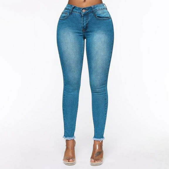 Women's Skinny High Waist Stretch Denim Jeans Slim Fit Comfortable Fashion Casual Pants