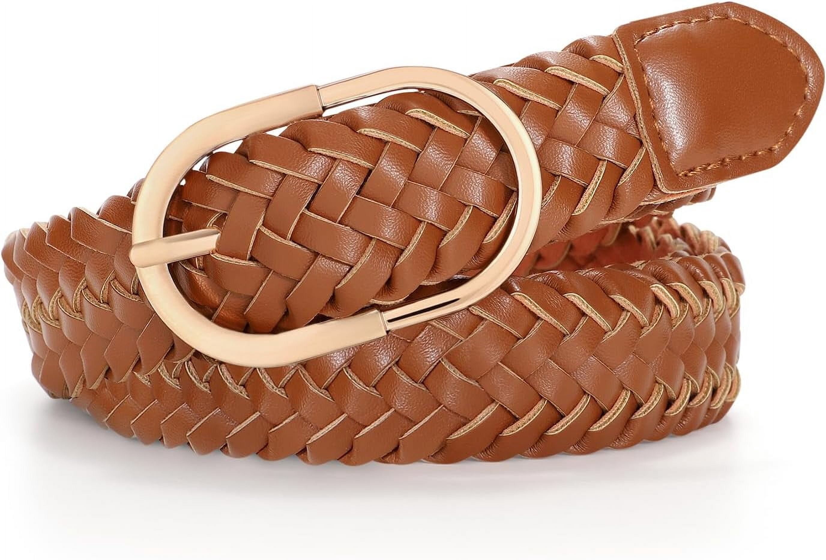 Full Grain Leather Hand Braided Skinny Belt - Adjustable 2285 Western Scorpion Hand-Woven Braided Genuine Full Grain  main image 4