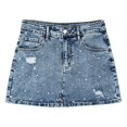 thumbnail image 1 of Women's Skirt Hot Spring Summer Waisted Skirt Women Europe And The United States Casual Style Splicing Denim Skirt Women, 1 of 2