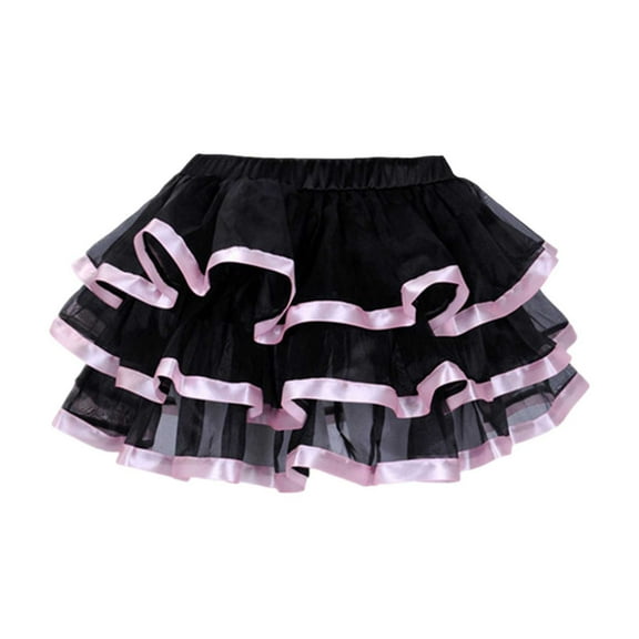 Women's Skirts Fashion Europe and The United States Tutu Layer Peng Peng Skirt Womens Summer Clothes Pink XXL