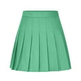 thumbnail image 1 of Women's Skirts Fashion Solid Color Summer Casual High Waisted Pleated Skirt Sexy Black Mini Skirt Plus Size Womens Clothing, 1 of 7