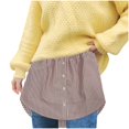 thumbnail image 1 of Women's Skirts Fashion Versatile Shirt Sweater Skirt Overlay Bottom Half And Stripes Mini Skirts, 1 of 5