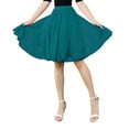 thumbnail image 1 of Women's Skirts High Knee Skirt Pleated Length Skirt Dancing Half Skirt Solid Summer Clothes for Women Army Green One Size, 1 of 4