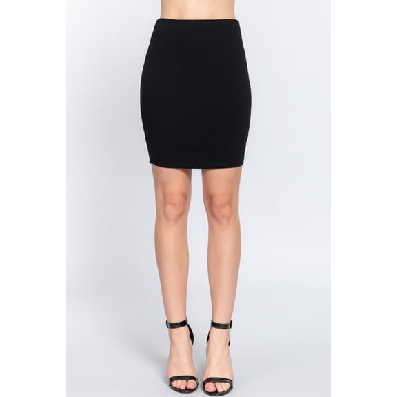 Women's Sleek and Chic Essential Ponte Mini Skirt