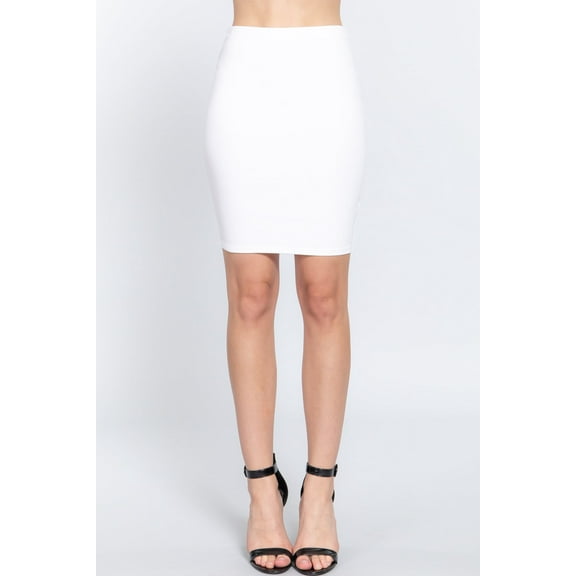 Women's Sleek and Chic Essential Ponte Mini Skirt