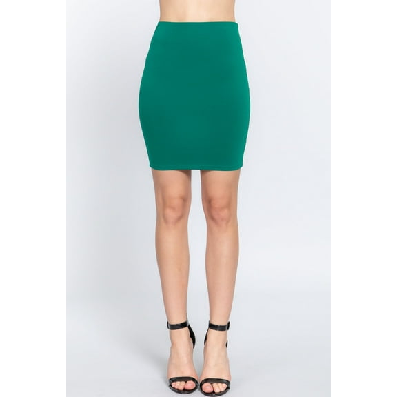 Women's Sleek and Chic Essential Ponte Mini Skirt