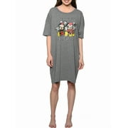 DISNEY Women's Sleep Shirt Christmas Mickey & Minnie Mouse One Size and Plus Size