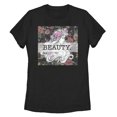thumbnail image 1 of Women's Sleeping Beauty Aurora Floral Print  Graphic Tee Black Medium, 1 of 3