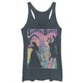 thumbnail image 1 of Women's Sleeping Beauty Silhouettes  Racerback Tank Top Navy Blue Heather X Small, 1 of 3