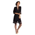 thumbnail image 1 of Women's Sleepwear Lightweight Super Soft Bamboo Lace Trim Women's Kimono Robe - Made in Turkey, 1 of 6