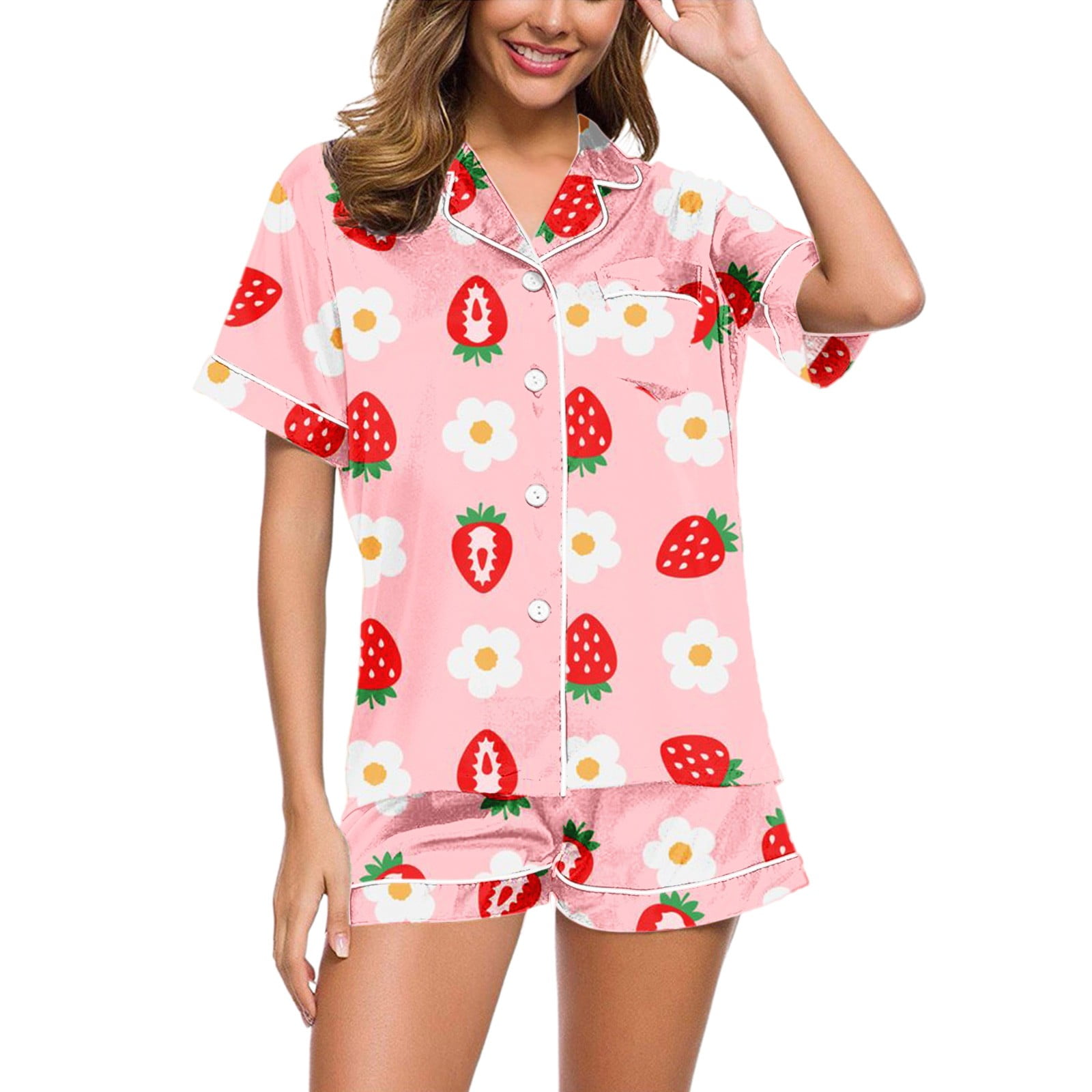 Women's Sleepwear Set Independence Day Set Print Pajamas Sleeveless ...