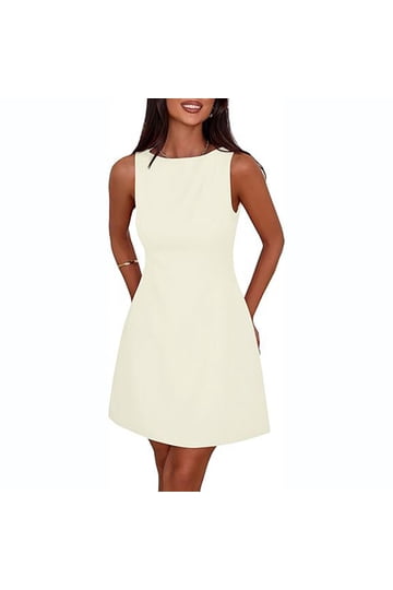 chinese dress ladies Iolanda Backless Ruffle Detailing Mini Dress in Ivory