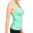 thumbnail image 1 of Women's Sleeveless Basic Solid Raceback Tank Top One Size, Mint, 1 Pack, 1 of 1