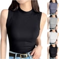 thumbnail image 1 of Women's Sleeveless Camisole Top Cami Undershirt Round Neck Threaded Design for Layering Or Worn Alone Casual Daily Wear Loungewear Fashion Essential for Women | CSEONE,Dark Gray L, 1 of 9