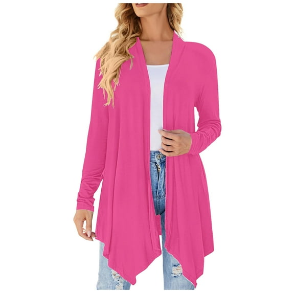 Women's Sleeveless Cardigan Women's Summer Lightweight Open Front Hanging Long Proof Asymmetrical Vest