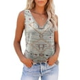 thumbnail image 1 of Women's Sleeveless Casual Tank Tops T-Shirt V-Neck Tank Vest Pullover Blouses (Light gray S), 1 of 6
