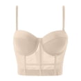 thumbnail image 1 of Women's Sleeveless Color Blocked Crop Top with Exposed Waist Detail, 1 of 7