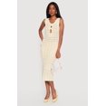 thumbnail image 1 of Women's Sleeveless Crochet Midi Dress with Bows, 1 of 3