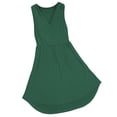 thumbnail image 1 of Women's Sleeveless Deep V Neck Summer Dress Wrap Ruched Party Mini Dresses, 1 of 2