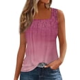 thumbnail image 1 of Women's Sleeveless Floral Embroidered Tank Top, Casual Summer Blouse, Lightweight Gradient Design, Pink, M-XXL, 1 of 2