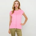 thumbnail image 1 of Women's Sleeveless Knit Top With Seam Front Detail- X Large, Pink, 1 of 6
