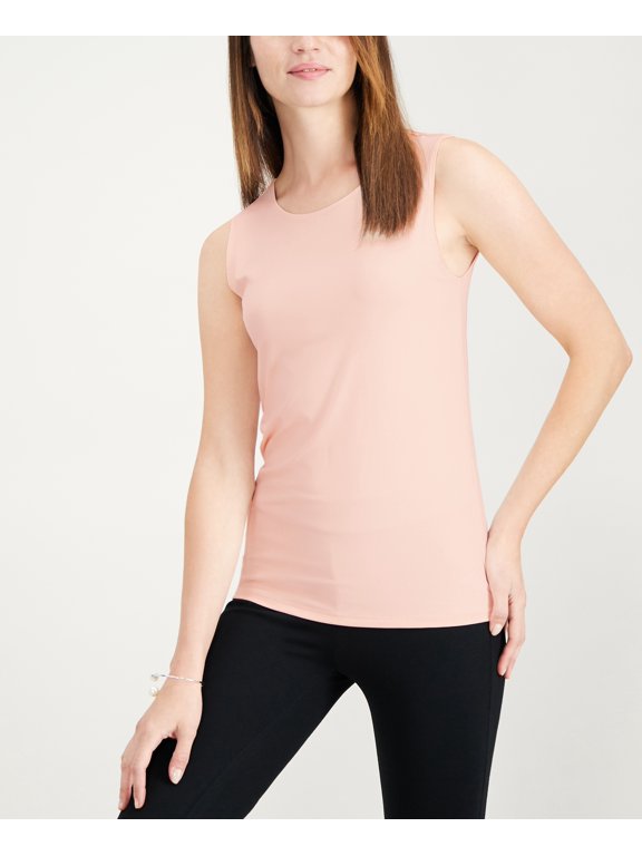 Women's Sleeveless Layering Tank Top Silver Peony XL