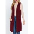 thumbnail image 1 of Women's Sleeveless Long Sweater Vest Open Front Knit Cardigan, 1 of 4