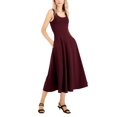 thumbnail image 1 of Women's Sleeveless Midi Dress Rich Malbec XL, 1 of 1