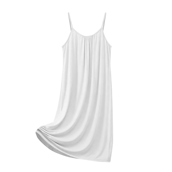 Women's Sleeveless Nightdress with Adjustable Straps for Casual Loungewear and Sleepwear