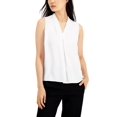 thumbnail image 1 of Women's Sleeveless Pleat V-Neck Top Lily M, 1 of 1