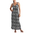 thumbnail image 1 of Women's Sleeveless Printed Maxi Dress With Twist Empire, 1 of 1