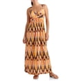 thumbnail image 1 of Women's Sleeveless Printed Maxi Dress With Twist Empire, 1 of 2