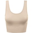 thumbnail image 1 of Women's Sleeveless Racerback Crop Tank Top Camisole Backless Scoop Neck Shirts 2024, 1 of 5