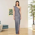 thumbnail image 1 of Women's Sleeveless Off Shoulder Sequin Dress Slit Slim Long Dress Satin Prom Dresses for Women Casual Wrap Dresses for Women with Sleeves Long Dresses for Women Elegant Fancy plus Size Dresses Tie, 1 of 4